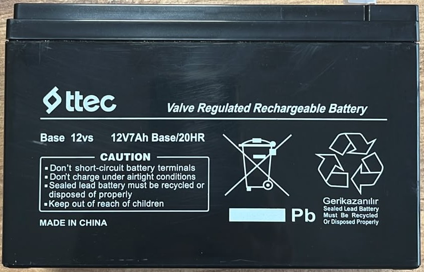 BAKIMSIZ KURU AKÜ 12V 7Ah	
